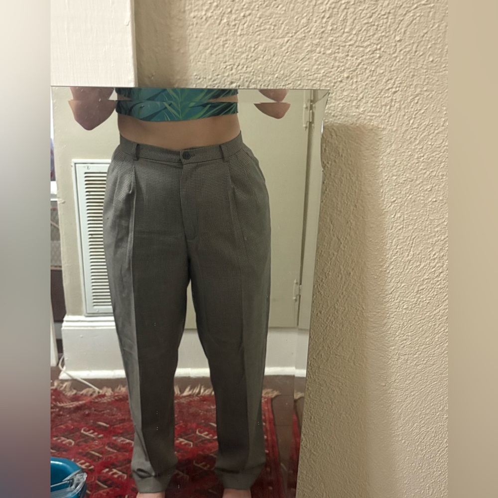 Ann Taylor Wool Houndstooth Pants